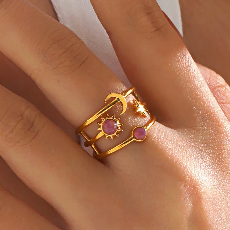 Solstice Ring - Gold plated