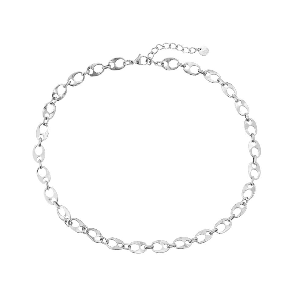 Valia Necklace- silver plated