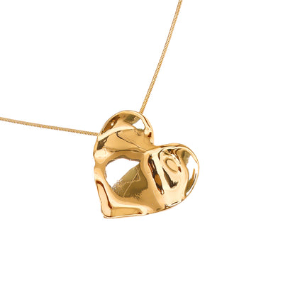 The Serene Heart Chain - Gold plated