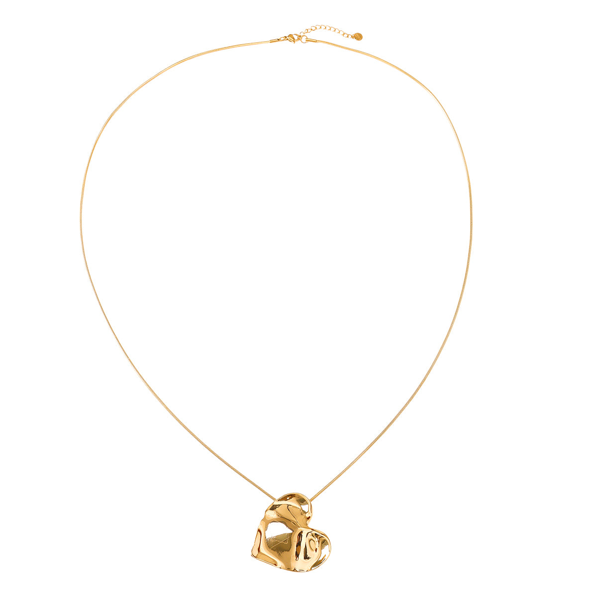 The Serene Heart Chain - Gold plated