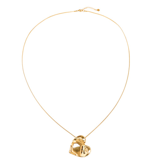 The Serene Heart Chain - Gold plated