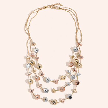 The Lottie Necklace - rose-gold-silver plated
