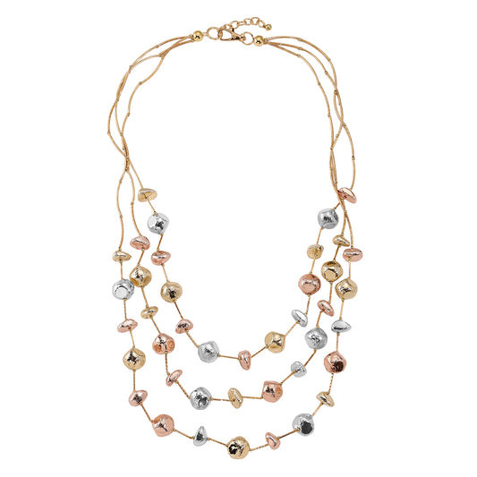 The Lottie Necklace - rose-gold-silver plated
