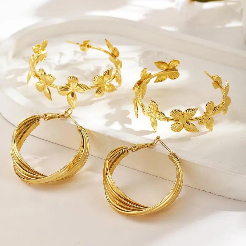 Lina Hoops Earrings