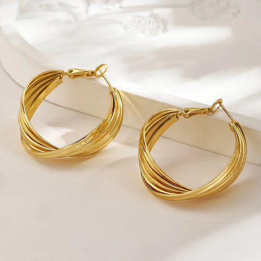Lina Hoops Earrings