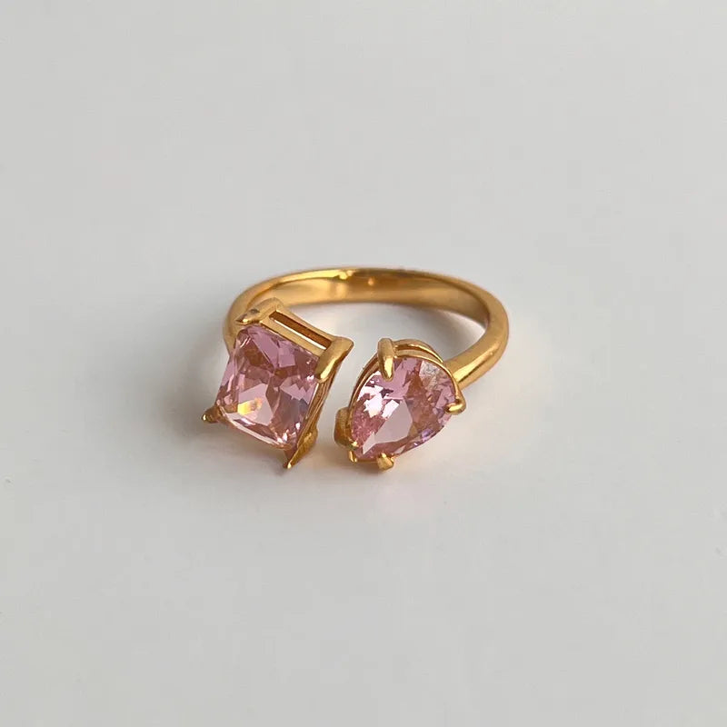 Pretty Prism Ring - Gold plated