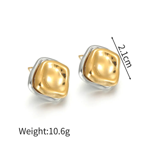 Dott Duo Earrings Gold - silver plated
