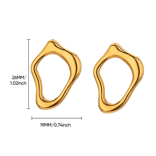 Mercury Drift Earrings - Gold plated