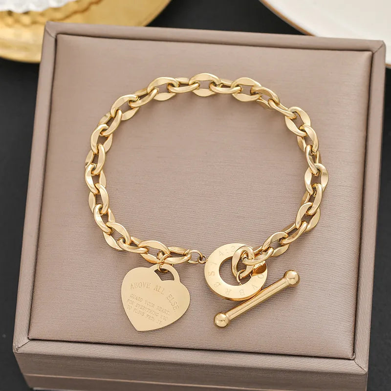 The sweetheart bracelet - Gold plated