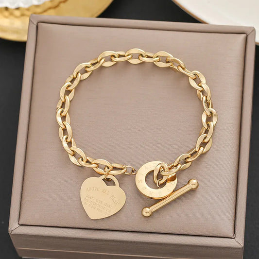 The sweetheart bracelet - Gold plated