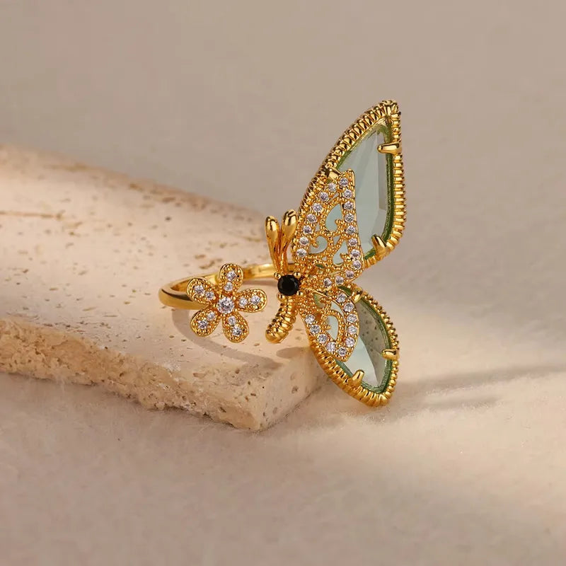 Opaline Ring - Gold plated