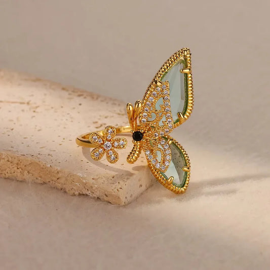 Opaline Ring - Gold plated