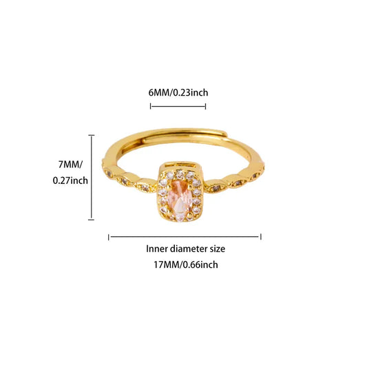 Blush Rose Ring- Gold plated