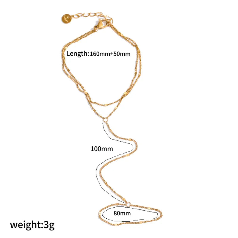 Arielle Chain Bracelet - Gold plated