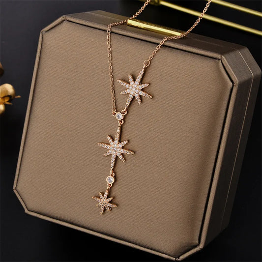 Orion's belt Necklace - Rose gold
