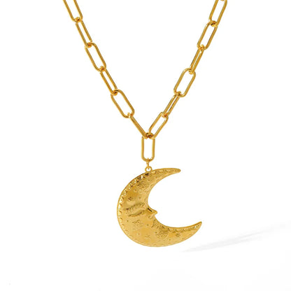 Luna Necklace - gold plated